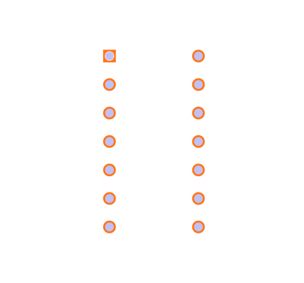 74LS04 footprint